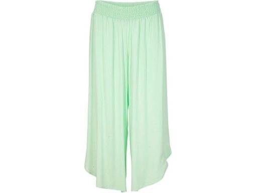 B.P.C zielone kuloty spodnie 3/4 asymetryczne z rozcięciami ^48