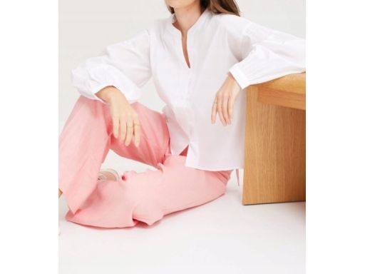 B.P.C biała bluzka koszula lekko dłuższy tył bawełniana ^50