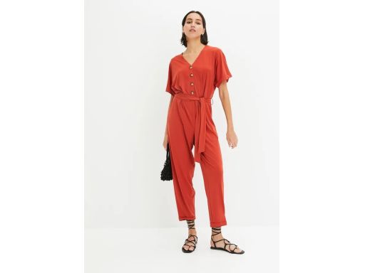 B.P.C kombinezon z dżerseju kasztanowyo miedziany ^40/42