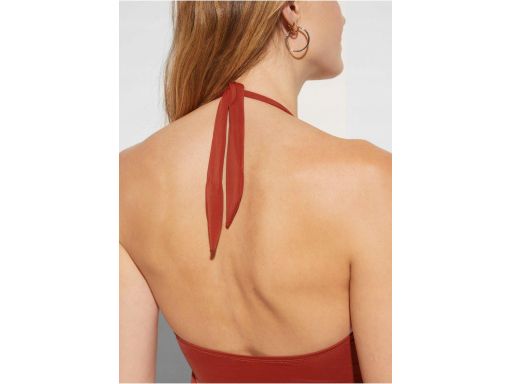 Tankini brązowe wiązane z figami r.40