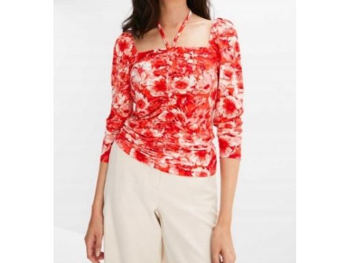 B.P.C bluzka z marszczeniem w kwiaty r.48/50