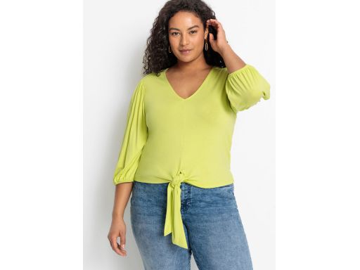 B.P.C bluzka limonkowa z wiązaniem 44/46.