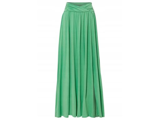 B.P.C spódnica maxi zielona z rozcięciami ^32/34