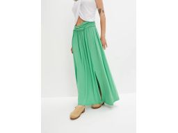 B.P.C spódnica maxi zielona z rozcięciami ^32/34