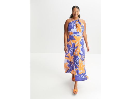 AG9801 sukienka z dekoltem halter kolorowa r.40/42