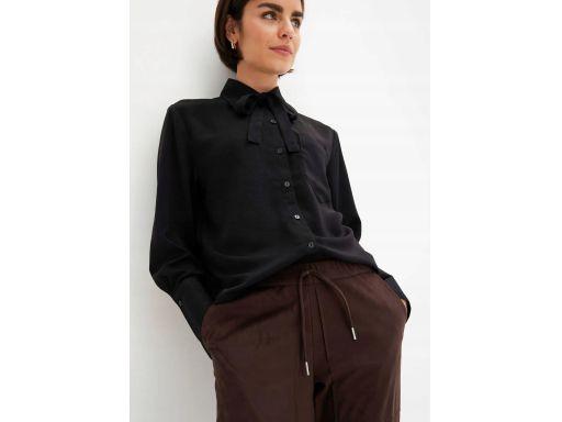 B.P.C spodnie joggery ze sztucznej skóry zamszowej brązowe 38.