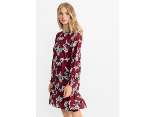 B.P.C. sukienka wzorzysta szyfon r.40