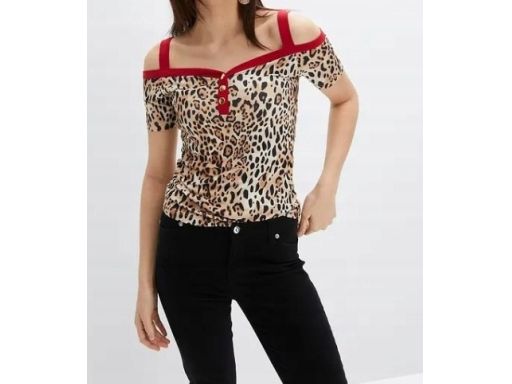 B.P.C bluzka z odkrytymi ramionami cętki r.36/38