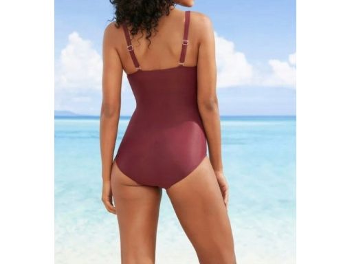 B.P.C kostium kąpielowy modelujący klasyczny jagodowy 38.