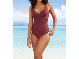 B.P.C kostium kąpielowy modelujący klasyczny jagodowy 38.