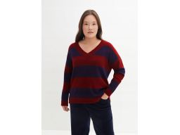 B.P.C sweter w paski z dekoltem w serek ^44/46