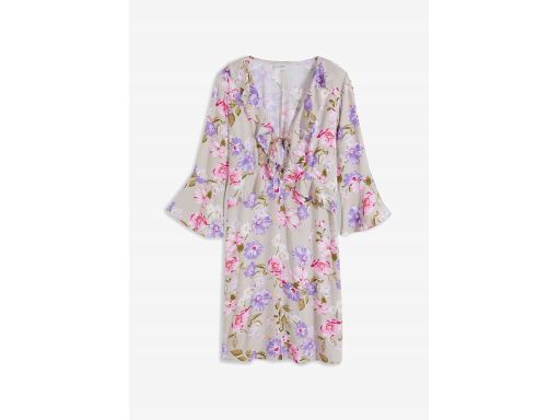 B.P.C sukienka w kwiaty z falbankami r.50