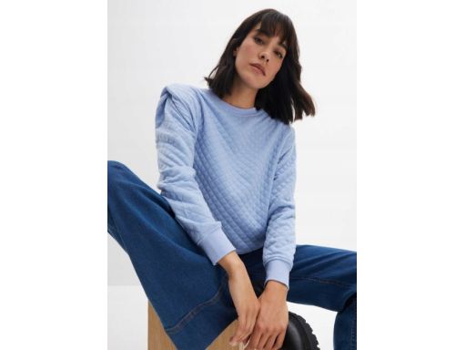 B.P.C modna bluza damska pikowana niebieska r.56/58