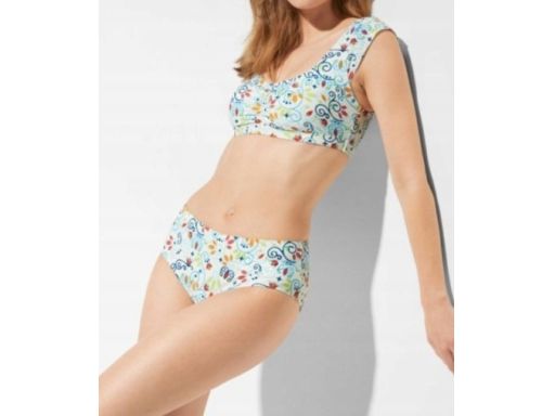 B.P.C bikini wzorzyste białe 40.