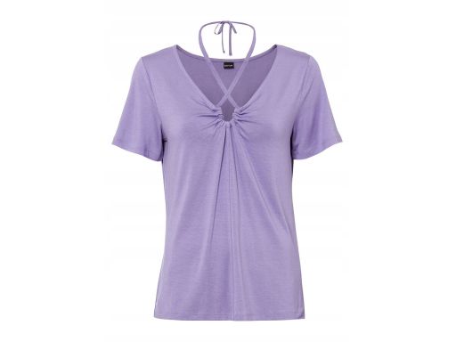 B.P.C t-shirt fioletowy z wiązaniem 36/38.