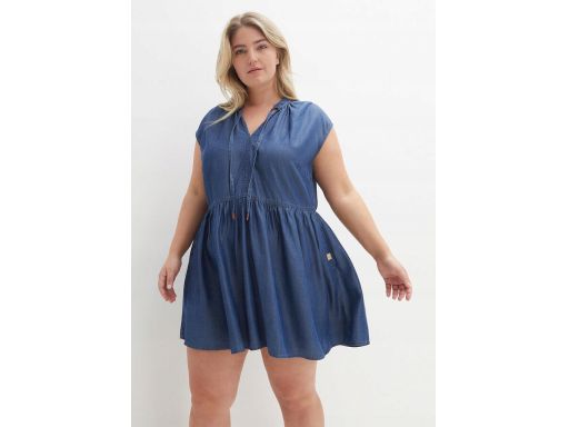 B.P.C sukienka jeansowa z lyocellu bez rękawów ^46