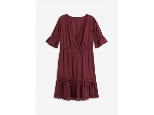 B.P.C sukienka z koronką bordowa ^44