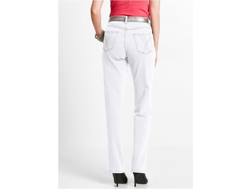 B.P.C spodnie ze stretchem białe kremowe r.48