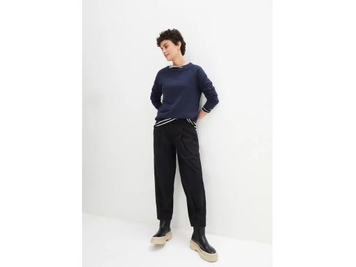 B.P.C wygodne spodnie twillowe czarne bawełniane r.56