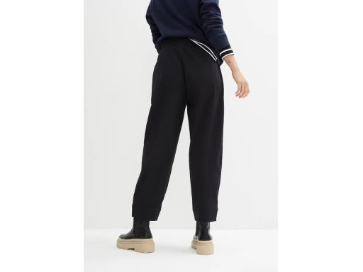 B.P.C wygodne spodnie twillowe czarne bawełniane r.56