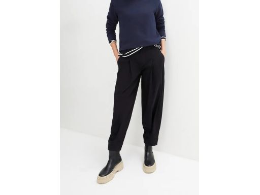 B.P.C wygodne spodnie twillowe czarne bawełniane r.56