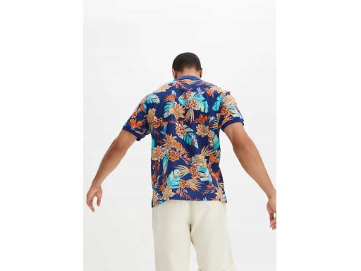 B.P.C t-shirt polo męski bawełniany z nadrukiem ^44/46, S