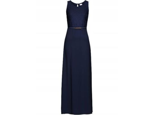 B.P.C sukienka wieczorowa granatowa koronka r.34
