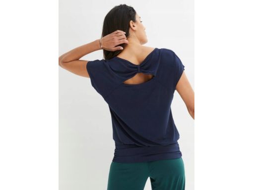 B.P.C bluzka granatowa modne wycięcie na plecach r.36/38