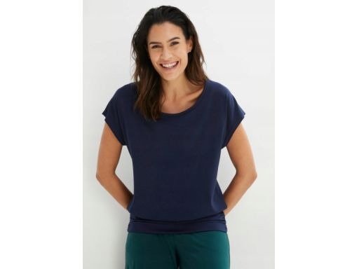 B.P.C bluzka granatowa modne wycięcie na plecach r.36/38