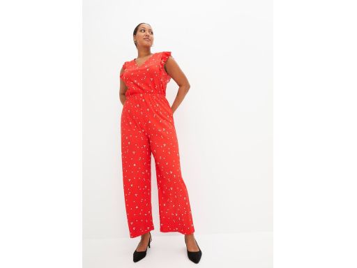 B.P.C kombinezon czerwony w kwiatuszki ^44/46
