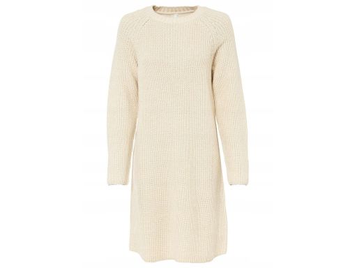 B.P.C sukienka dzianinowa prosta beżowa ^40/42