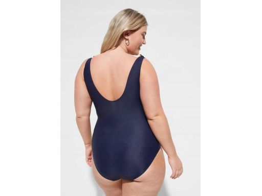 B.P.C kostium kąpielowy granatowy w kwiaty r.44