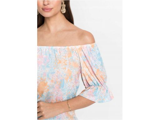 B.P.C bluzka t-shirt z falbaną na rękawie r.40/42