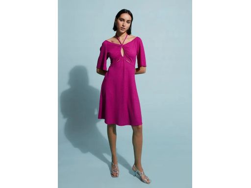 B.P.C sukienka fioletowa z wycięciami sexi ^36/38