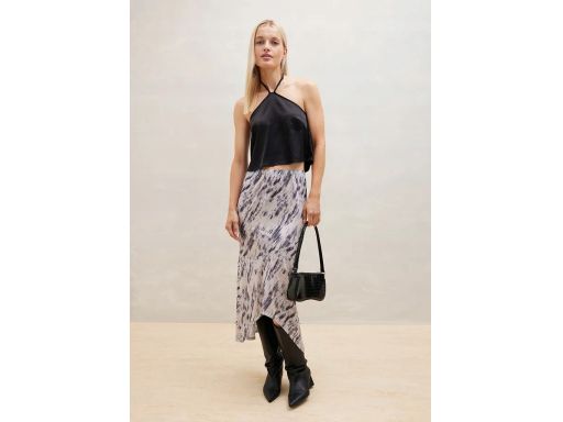 B.P.C asymetryczna spódnica we wzory 40/42.