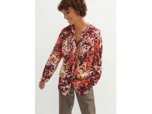 B.P.C bluzka koszulowa we wzory z zaszewkami 38.