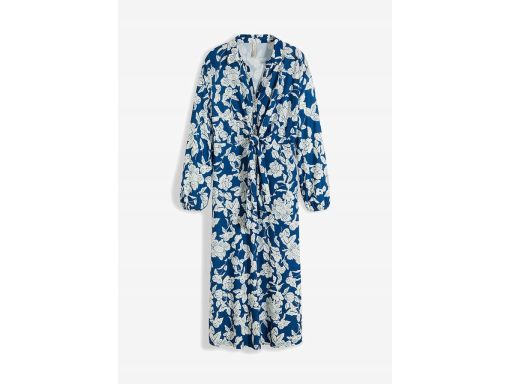 B.P.C długa sukienka niebieska w kwiaty 40/42.