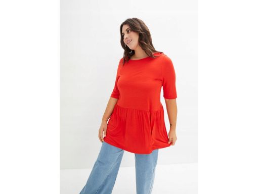 B.P.C bluzka czerwona z baskinką r.48/50