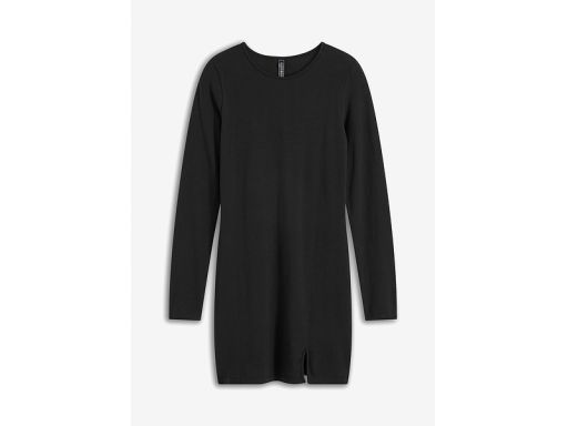 B.P.C Sukienka bawełniana czarna z długim rękawem ^44/46