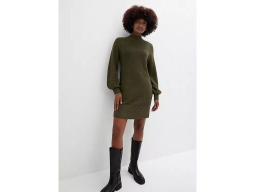 B.P.C sukienka dzianinowa khaki 36/38.