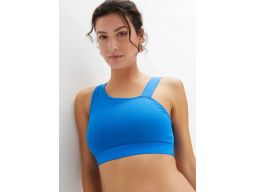 B.P.C biustonosz sportowy szafirowy asymetryczny S.