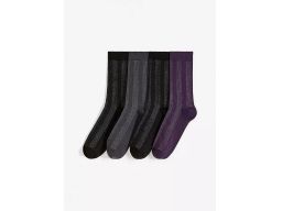 B.P.C. 4-pak skarpety wysokie z przeszyciem pionowym r.39-42