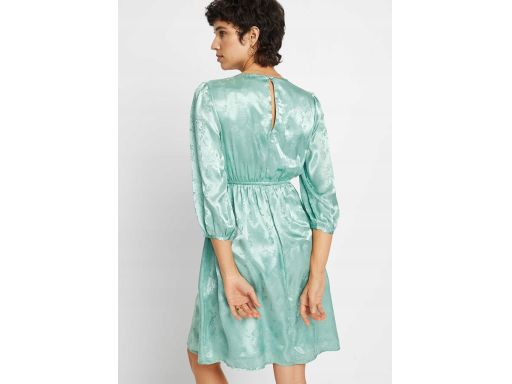 B.P.C sukienka satynowa we wzory zielona r.50