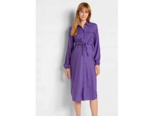B.P.C ciążowa sukienka koszulowa fioletowa 36/38.
