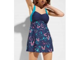 B.P.C długie tankini wzorzyste z figami r.44