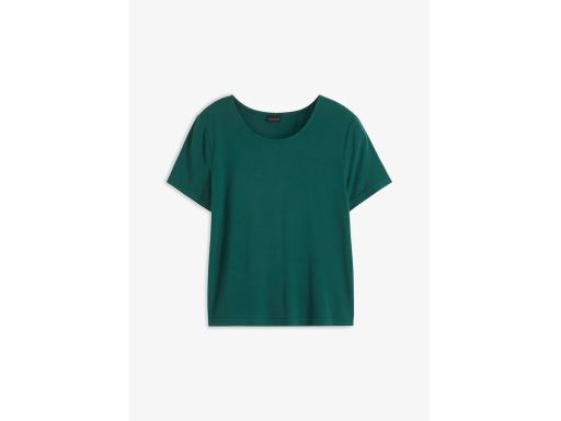 B.P.C t-shirt damski butelkowa zieleń odkryte plecy ^52/54