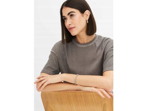 B.P.C t-shirt damski prążek z przetarciami koloru 48/50.