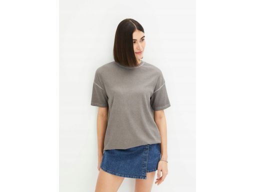 B.P.C t-shirt damski prążek z przetarciami koloru 48/50.