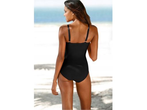 B.P.C kostium jednoczęściowy marszczony czarny 46.