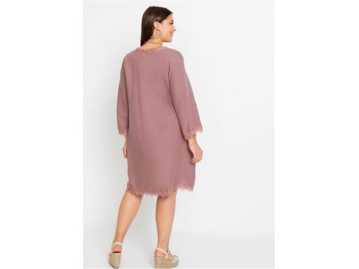 B.P.C sukienka lniana z koronką 42.